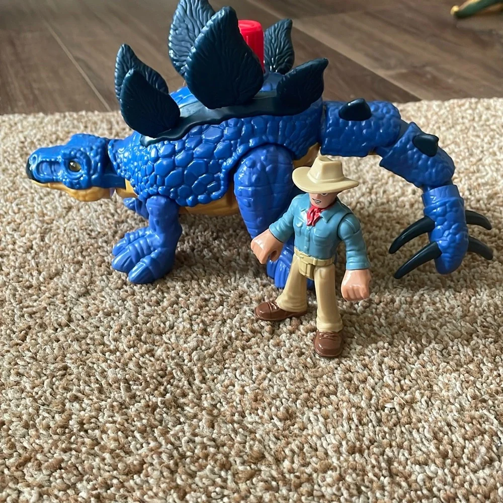 Fisher Price Imaginext Jurassic World Dinosaur Stegasaurus & Dr. Alan Gr…